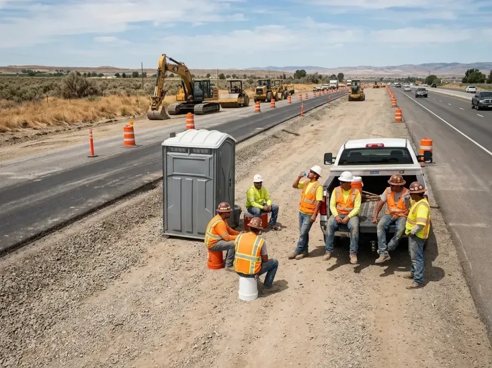 highway-road-construction-crew-007 — frequently asked questions, Porta Potty and Restroom Rentals in Aloha, OR